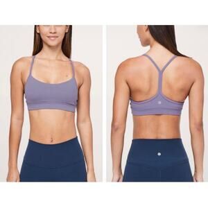Lululemon Flow Y Bra *Nulu Size 4 Purple Quartz *EUC